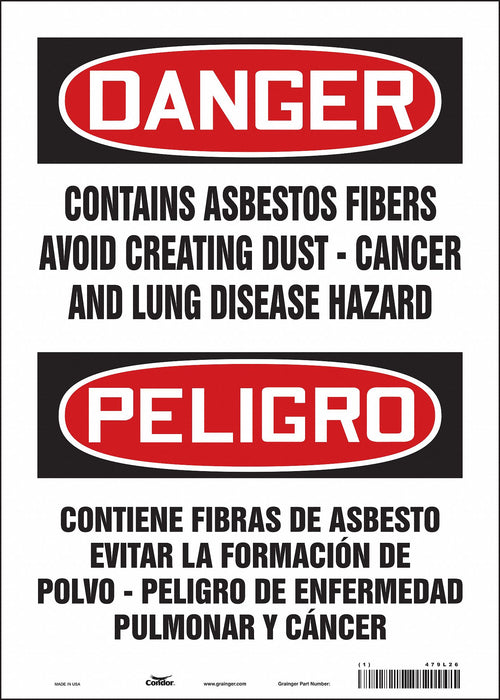 Safety Sign 14 in x 10 in Vinyl