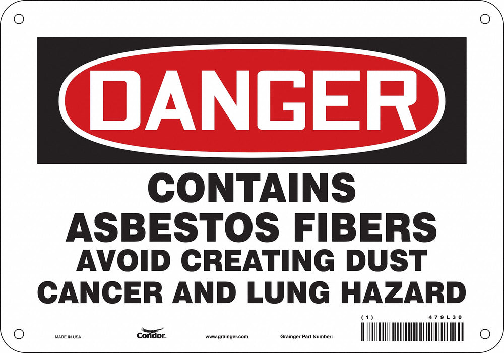 Safety Sign 7 in x 10 in Aluminum