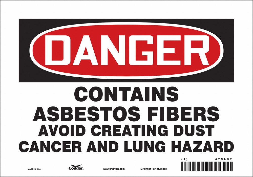 Safety Sign 7 inx10 in Vinyl
