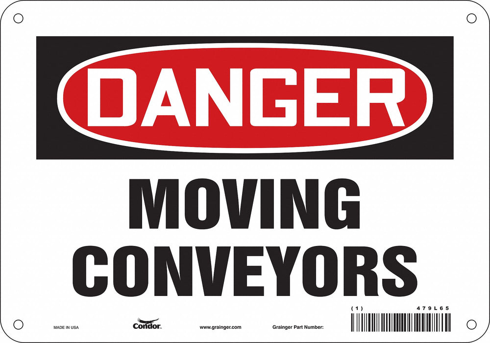 Safety Sign 7 in x 10 in Aluminum