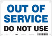 J8984 Safety Sign 7 in x 10 in Aluminum