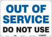 J8984 Safety Sign 10 inx14 in Aluminum