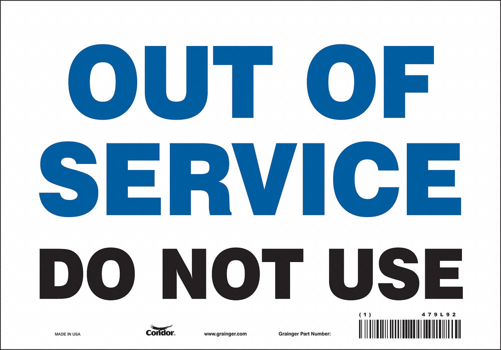 J8984 Safety Sign 10 inx7 in Magnetic Vinyl