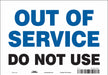 J8984 Safety Sign 7 inx10 in Vinyl