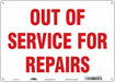 Safety Sign 10 inx14 in Polyethylene