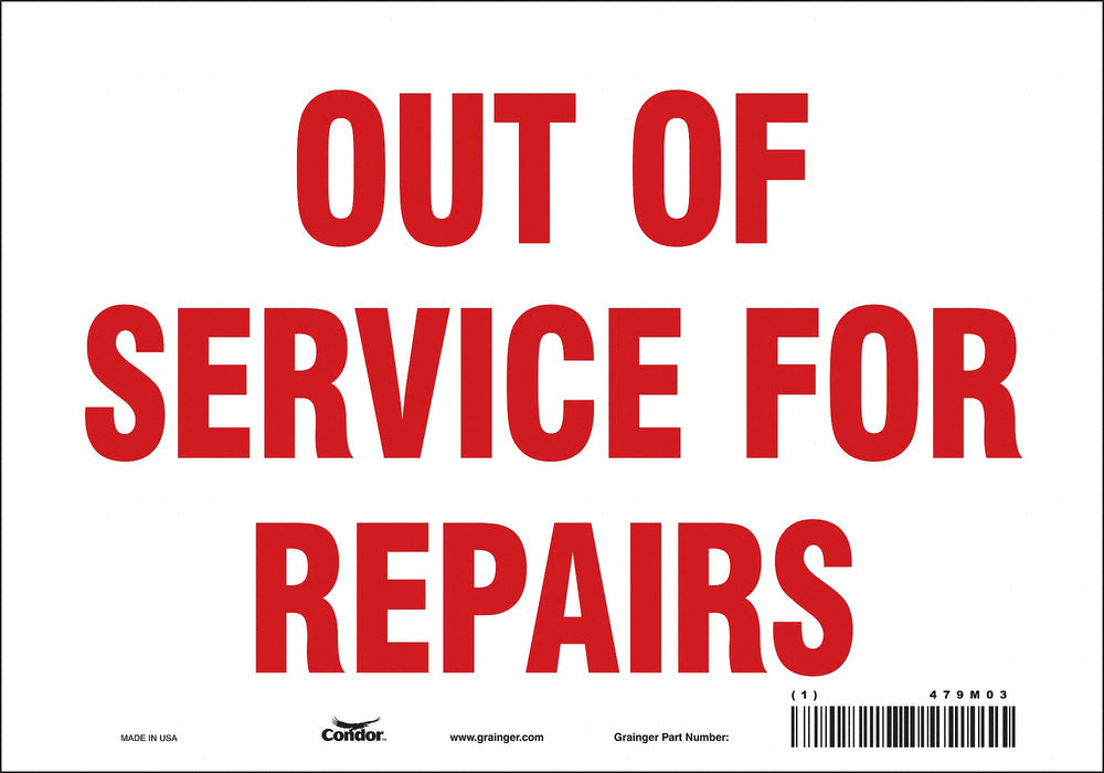 Safety Sign 7 inx10 in Vinyl