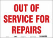 Safety Sign 10 inx14 in Vinyl