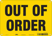 Safety Sign 7 inx10 in Polyethylene