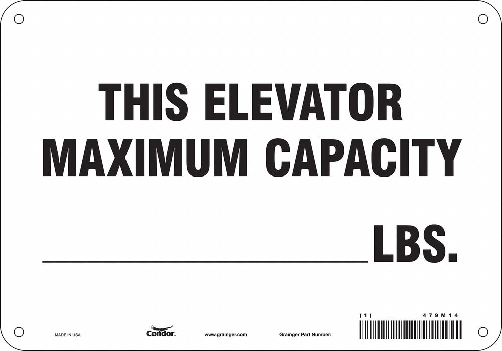 Safety Sign 7 in x 10 in Polyethylene