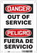 Safety Sign 10 inx7 in Polyethylene