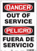 Safety Sign 14 inx10 in Polyethylene