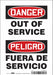 Safety Sign 10 inx7 in Vinyl