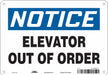 J9185 Safety Sign 7 in x 10 in Aluminum