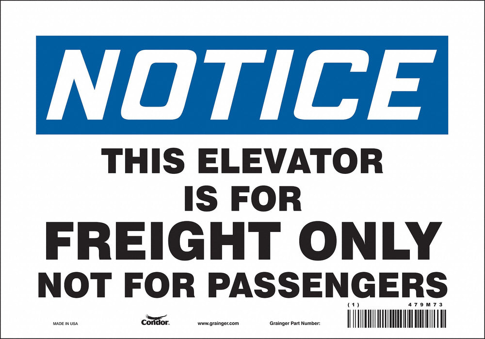 Safety Sign 7 in x 10 in Vinyl