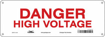 Safety Sign 5 in x 14 in Vinyl