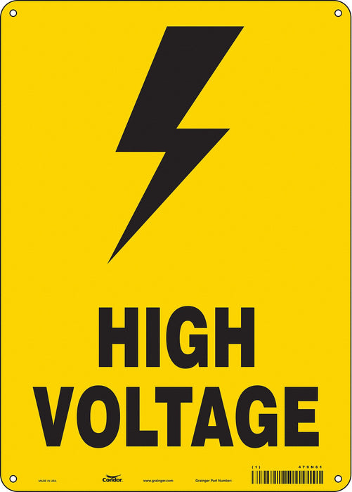Safety Sign 14 in x 10 in Aluminum