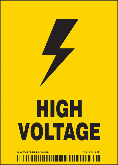 Safety Sign 4in x 2.875in Vinyl PK25