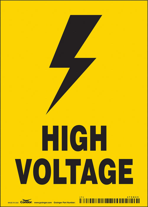 Safety Sign 7 inx5 in Vinyl