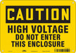 Safety Sign 7 in x 10 in Polyethylene