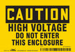Safety Sign 3 1/2 inx5 in Vinyl