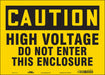 Safety Sign 10 inx14 in Vinyl