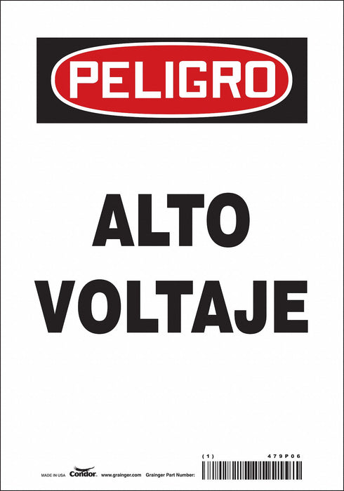 Safety Sign 10 in x 7 in Vinyl