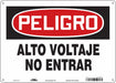 Safety Sign 10 in x 14 in Polyethylene