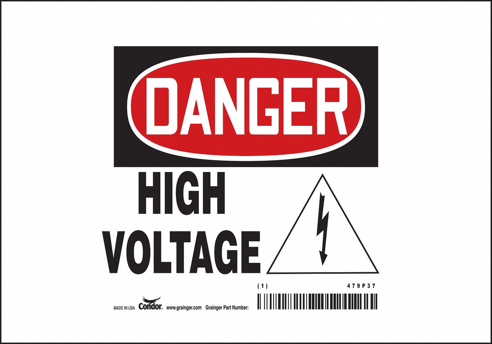Safety Sign 3 in x 3 in Vinyl