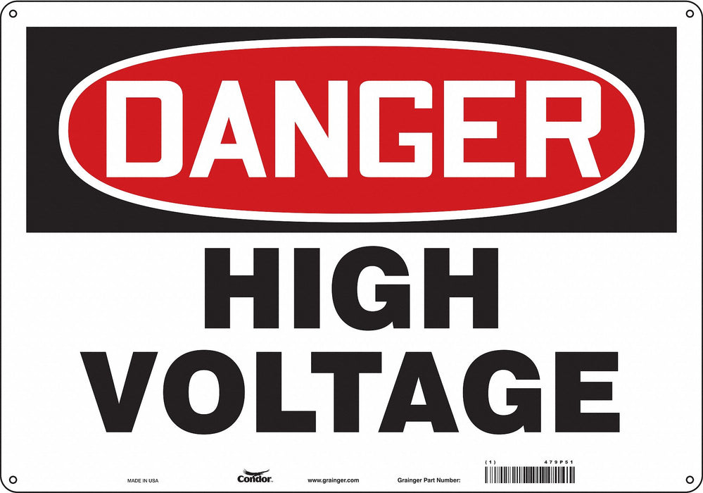 Safety Sign 14 inx20 in Aluminum