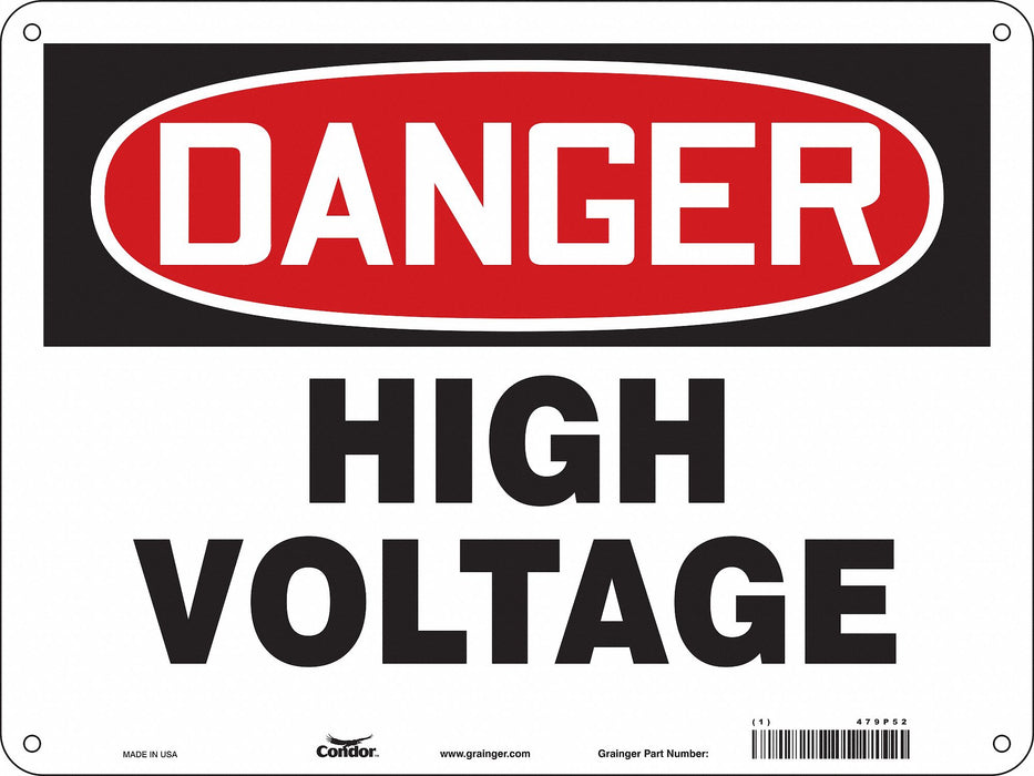 Safety Sign 18 inx24 in Aluminum