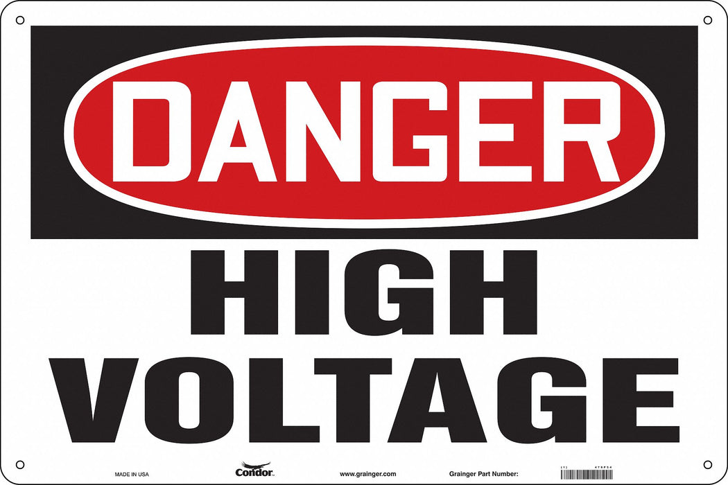 Safety Sign 24 in x 36 in Aluminum