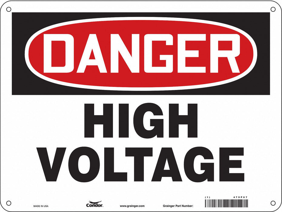 Safety Sign 18 inx24 in Polyethylene