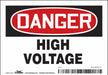Safety Sign 3 1/2 inx5 in Vinyl