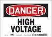 J6931 Safety Sign 5 inx7 in Vinyl