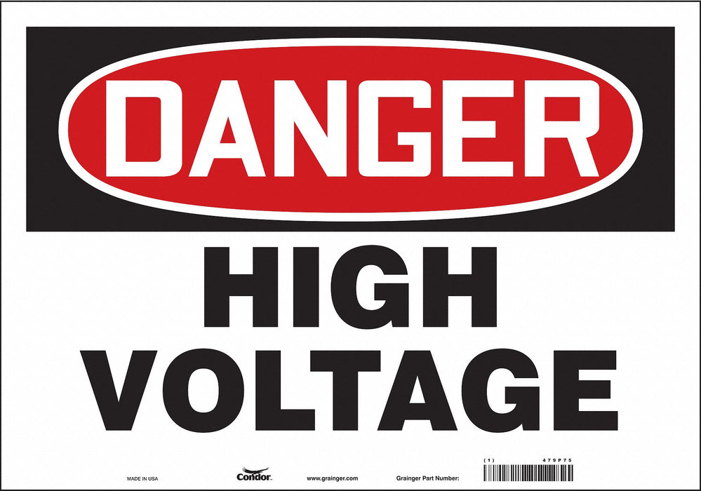 Safety Sign 14 inx20 in Vinyl