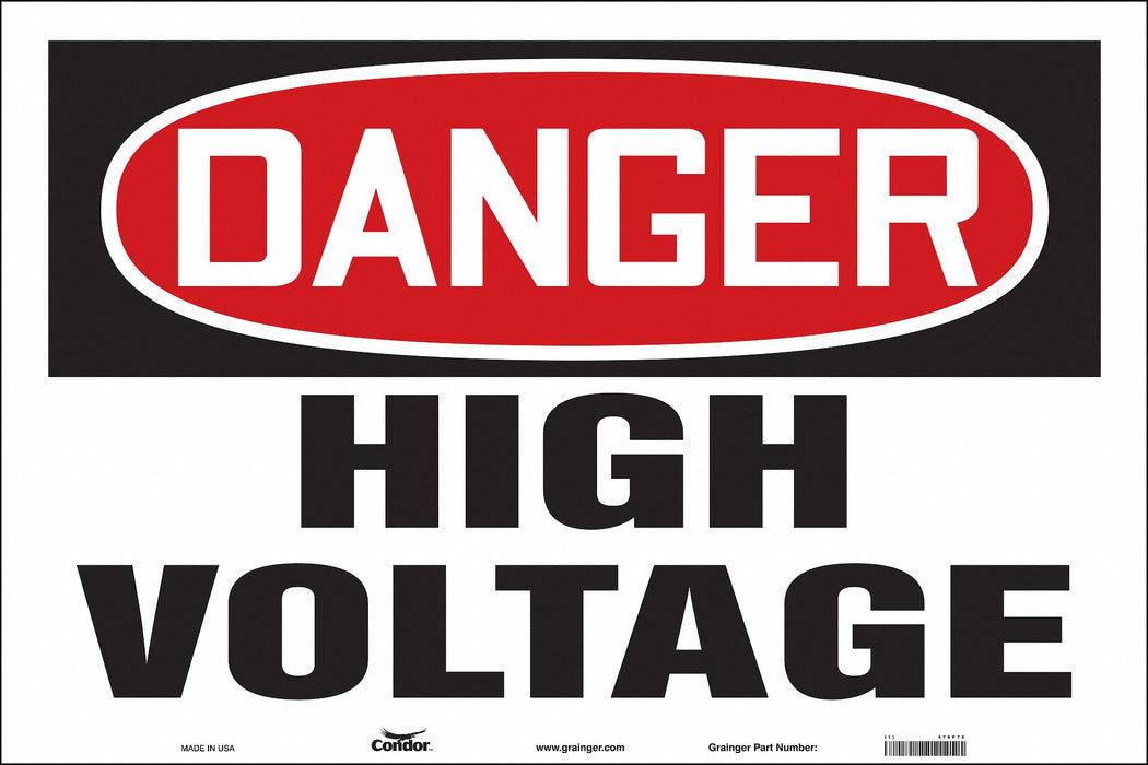 Safety Sign 24 in x 36 in Vinyl