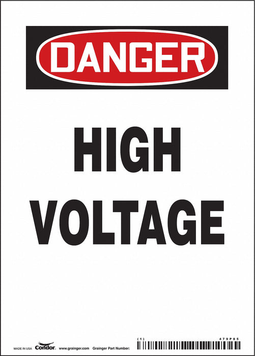 Safety Sign 7 inx5 in Vinyl