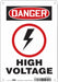 Safety Sign 10 in x 7 in Polyethylene