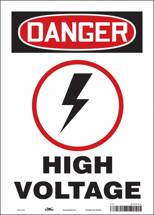 Safety Sign 14 inx10 in Vinyl