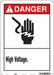 Safety Sign 14 in x 10 in Polyethylene