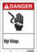 Safety Sign 14 in x 10 in Vinyl