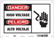 Safety Sign 7 inx10 in Polyethylene