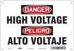 Safety Sign 7 in x 10 in Polyethylene