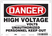 Safety Sign 7 in x 10 in Polyethylene