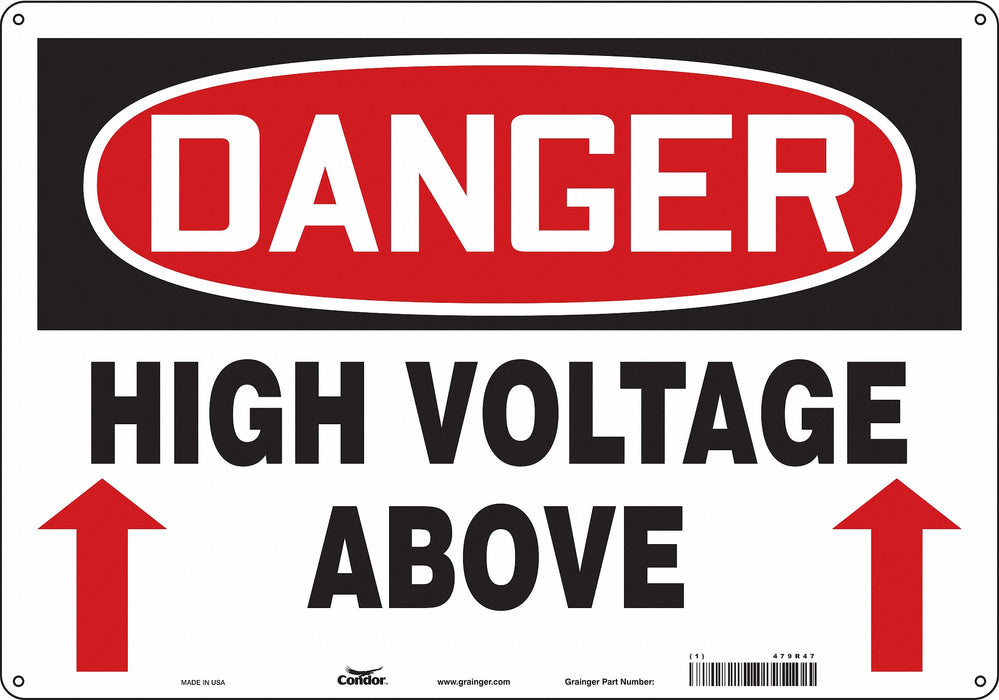 Safety Sign 14 inx20 in Polyethylene