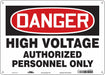 Safety Sign 10 inx14 in Polyethylene