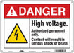 Safety Sign 10 inx14 in Aluminum