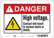 Safety Sign 7 in x 10 in Glow Vinyl