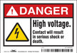 Safety Sign 3 1/2 inx5 in Vinyl