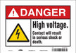 Safety Sign 7 inx10 in Vinyl